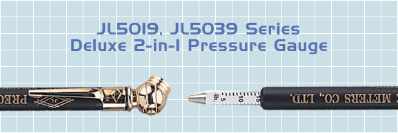 JL5019, JL5039 Series Deluxe 2-in-1 Pressure Gauge